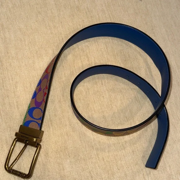 Roller Buckle Reversible Belt
In Rainbow Signature Canvas - Picture 4 of 13